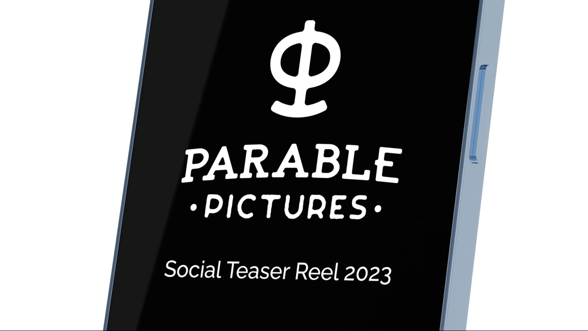 Parable Pictures logo for a social teaser reel graphic 